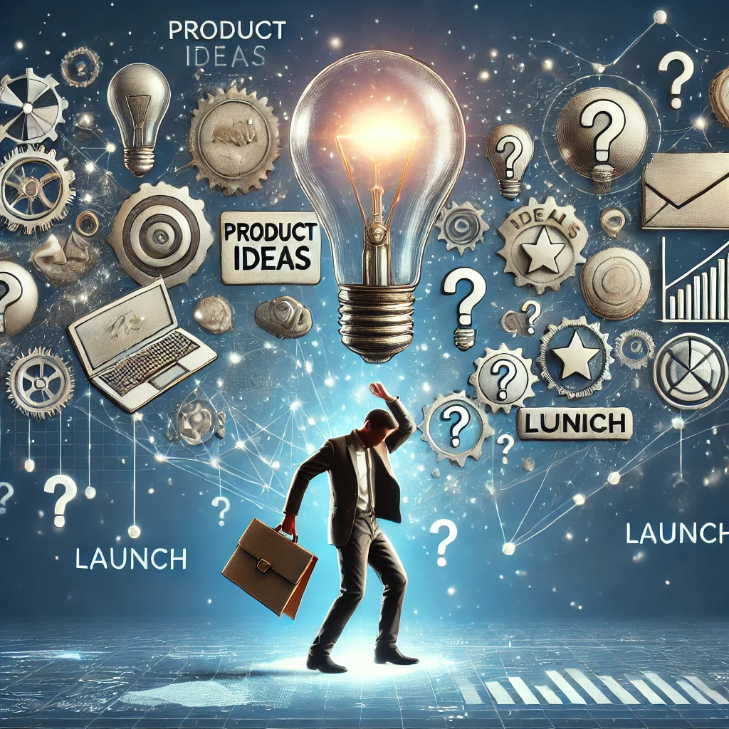 Lanzador digital emprendedor con ideas