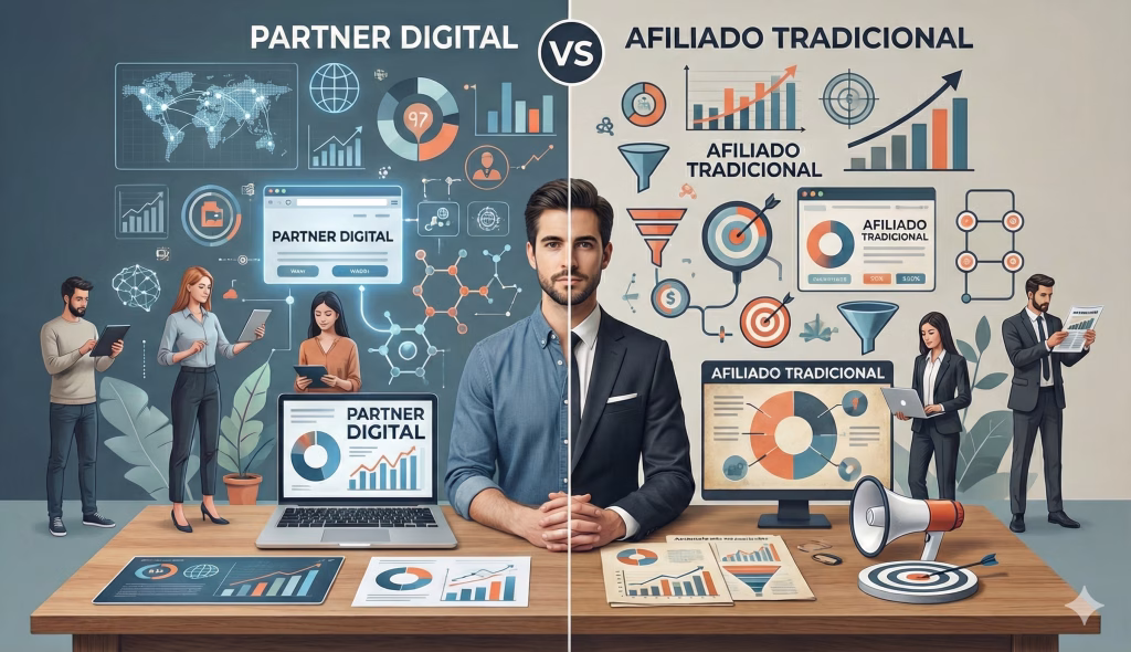Partner Digital VS Afiliado tradicional